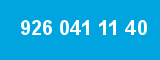 926 041 11 40